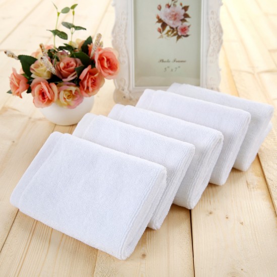 40g white square hand towel, small square hand towel, pure cotton, lint-free, absorbent, wholesale dishcloth for hotels, homes, and restaurants.