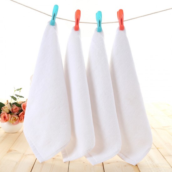 40g white square hand towel, small square hand towel, pure cotton, lint-free, absorbent, wholesale dishcloth for hotels, homes, and restaurants.