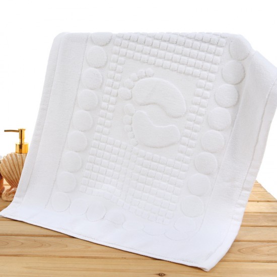 Five-star hotel bathroom floor towels, thickened, high-quality cotton, absorbent, and large bedroom entrance mats.