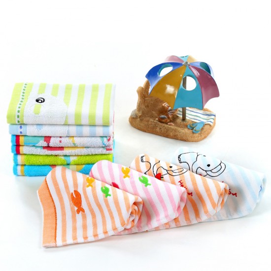 Square handkerchiefs, wholesale manufacturer, cartoon baby cotton handkerchiefs, gauze-edged, children's kindergarten square handkerchiefs, hanging towels.
