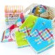 Square handkerchiefs, wholesale manufacturer, cartoon baby cotton handkerchiefs, gauze-edged, children's kindergarten square handkerchiefs, hanging towels.