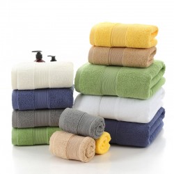 Factory 32-ply pure cotton towels, solid colored, wholesale, gift sets, group buy, pure cotton bath towels