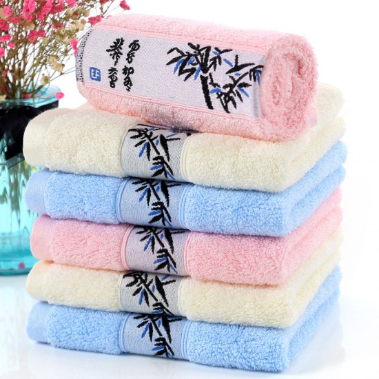 Thickened bamboo fiber towels, wholesale, face towel gifts, labor protection towels, bamboo charcoal fiber, with embroidered logos.