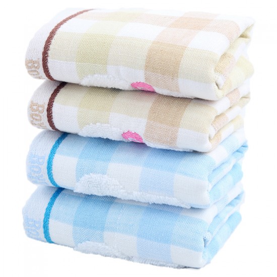 New pure cotton towels, cartoon gauze face towels, adult couples' advertising hotel gifts, available for distribution.