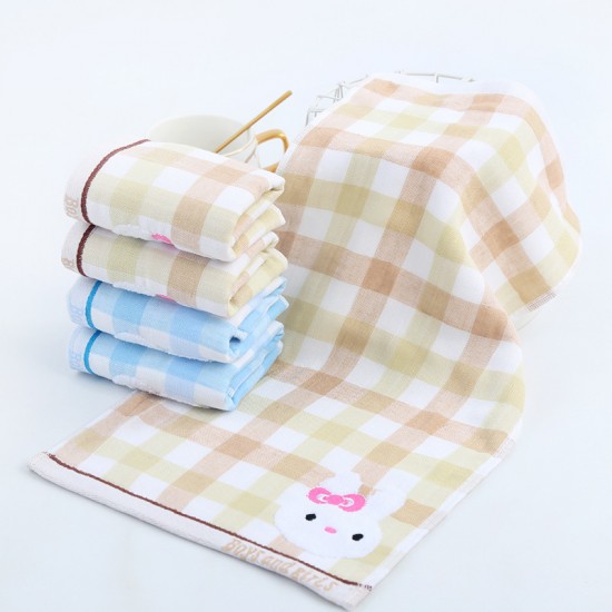 New pure cotton towels, cartoon gauze face towels, adult couples' advertising hotel gifts, available for distribution.