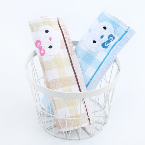 New pure cotton towels, cartoon gauze face towels, adult couples' advertising hotel gifts, available for distribution.