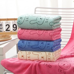 Dryer towel and bath towel manufacturer, thickened absorbent gift, embroidered logo microfiber bath towels.