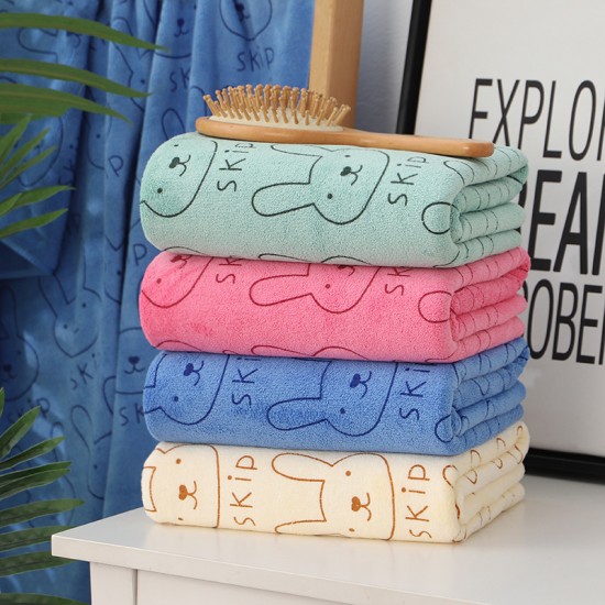 Dryer towel and bath towel manufacturer, thickened absorbent gift, embroidered logo microfiber bath towels.