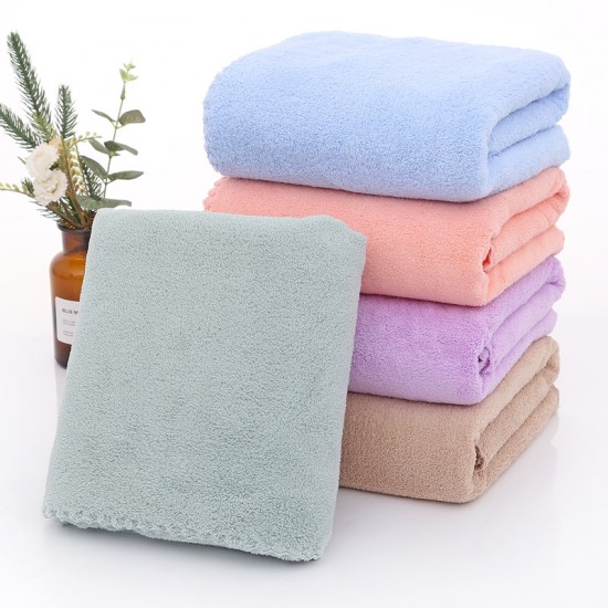 Cutting edge coral fleece bath towels, hotel daily necessities, solid color simple universal gift box sets.
