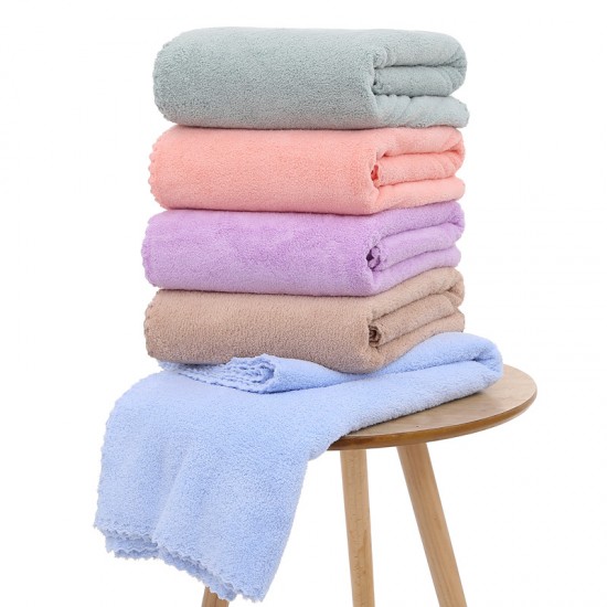 Cutting edge coral fleece bath towels, hotel daily necessities, solid color simple universal gift box sets.