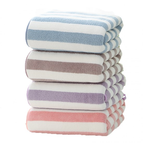 Cationic coral fleece bath towels, microfiber, soft and absorbent, simple and elegant bath towel sets, dropshipping
