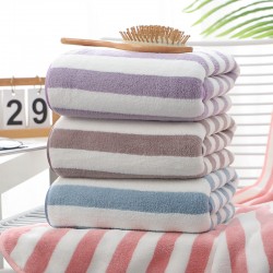 Cationic coral fleece bath towels, microfiber, soft and absorbent, simple and elegant bath towel sets, dropshipping