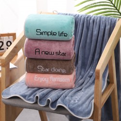 New microfiber bath towels, soft and absorbent, adult embroidered bath supplies, dropshipping available. Supermarket wholesale