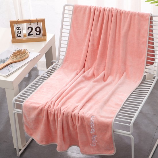New microfiber bath towels, soft and absorbent, adult embroidered bath supplies, dropshipping available. Supermarket wholesale