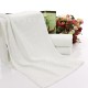 White cotton face towels, wholesale, hotel, and gift towels, with logo embroidery.