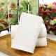 White cotton face towels, wholesale, hotel, and gift towels, with logo embroidery.