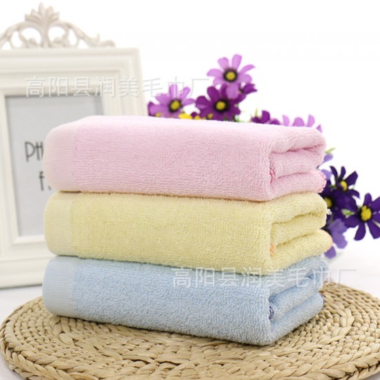 Cotton towel manufacturer wholesale gift, welfare face towels, embroidered logos.