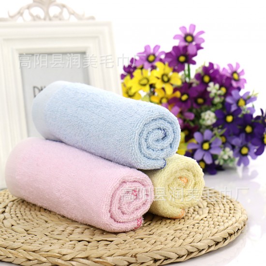 Cotton towel manufacturer wholesale gift, welfare face towels, embroidered logos.