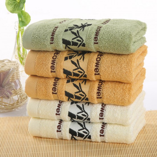 Thick bamboo fiber towels, wholesale face towels, labor protection gifts, bamboo charcoal fiber logo towels