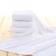 500g white bath towels, factory direct, pure cotton, hotel, and extra-thick, fire therapy towels, wholesale.