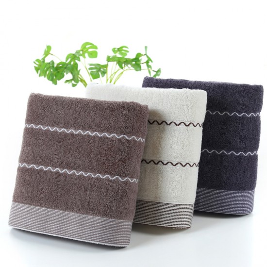 Pure cotton bath towels, 70*140 Pure cotton solid color, thickened, absorbent, gift, 32-strand, new cotton bath towel wholesale.