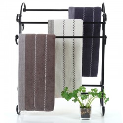 Pure cotton bath towels, 70*140 Pure cotton solid color, thickened, absorbent, gift, 32-strand, new cotton bath towel wholesale.