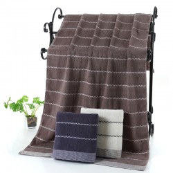 Pure cotton bath towels, 70*140 Pure cotton solid color, thickened, absorbent, gift, 32-strand, new cotton bath towel wholesale.