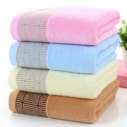 Bath towel wholesaler Gaoyang, pure cotton checkered face towel sets, gift sets, with logos, and labor insurance.
