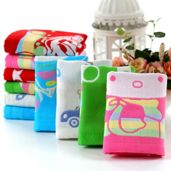 Towel manufacturer wholesale, pure cotton three-layer gauze for children, 25*50 absorbent three-layer gauze small towels.