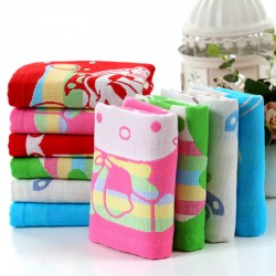 Towel manufacturer wholesale, pure cotton three-layer gauze for children, 25*50 absorbent three-layer gauze small towels.