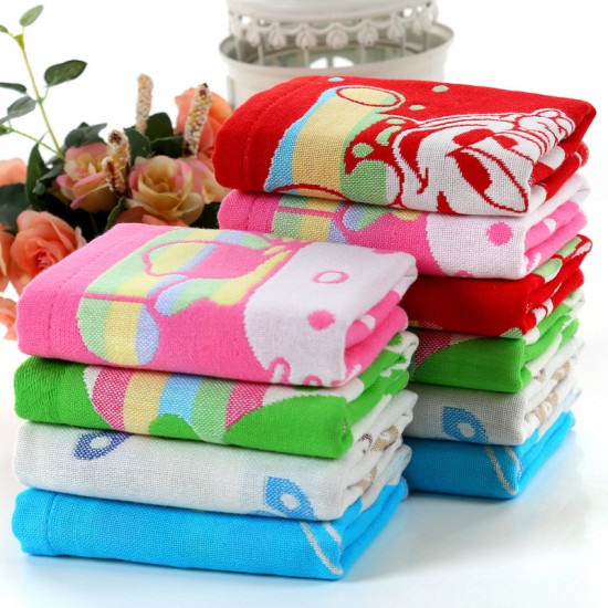 Towel manufacturer wholesale, pure cotton three-layer gauze for children, 25*50 absorbent three-layer gauze small towels.