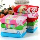Towel manufacturer wholesale, pure cotton three-layer gauze for children, 25*50 absorbent three-layer gauze small towels.