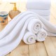 120g pure cotton white towels for hotels, hotel linens, absorbent, logo-printable