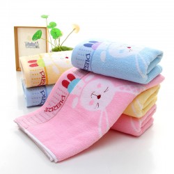 32-ply cartoon rabbit face towels, wholesale, gift towels, cotton, direct sales, shopping malls and supermarkets. Logo