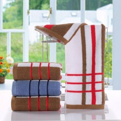 Pure cotton towels, manufacturer, wholesale, 32-ply, same-style, striped face towels, gift, pure cotton