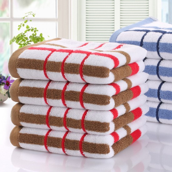Pure cotton towels, manufacturer, wholesale, 32-ply, same-style, striped face towels, gift, pure cotton