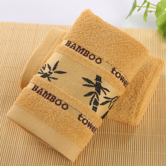 Thick bamboo fiber towels, wholesale face towels, labor protection gifts, bamboo charcoal fiber logo towels