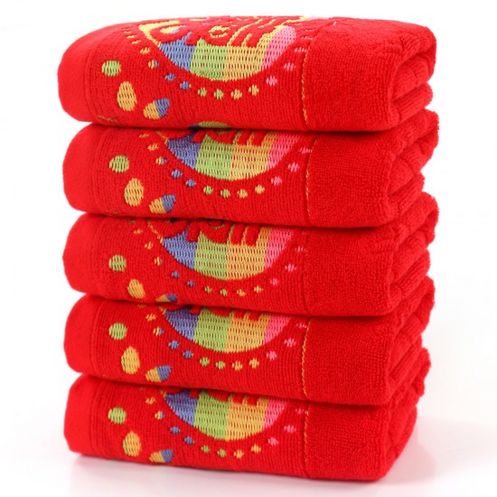 Cotton wedding towels, factory direct wholesale, 32-strand new soft, thickened face towels for festive weddings.