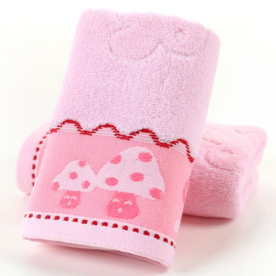 Pure cotton face towels, wholesale manufacturer, for logo gifts and promotional gifts. Thickened 32-strand mushroom towels, pure cotton.