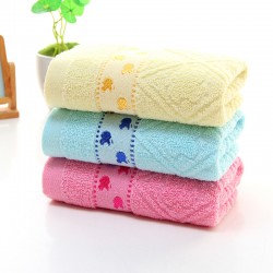 Cotton towel, manufacturer gift, embroidered logo, labor protection wholesale, checkered cotton towel.