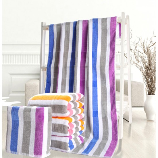 32-ply cotton bath towels, cut velvet yarn, and striped towels, wholesale, gift, and group buy.