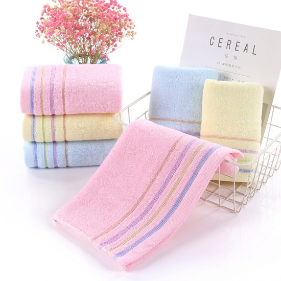 Manufacturer solid cotton towels, soft and absorbent for household use, corporate gift towels, wholesale textiles