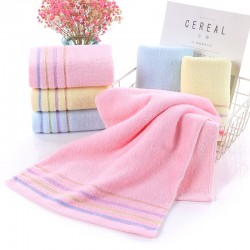 Manufacturer solid cotton towels, soft and absorbent for household use, corporate gift towels, wholesale textiles