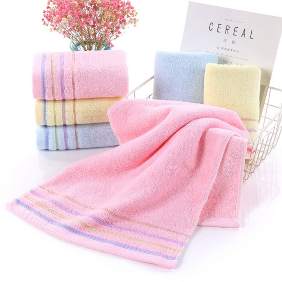 Manufacturer solid cotton towels, soft and absorbent for household use, corporate gift towels, wholesale textiles