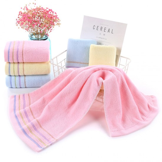 Manufacturer solid cotton towels, soft and absorbent for household use, corporate gift towels, wholesale textiles