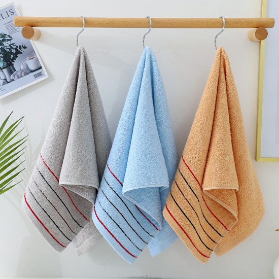 Wholesale pure cotton face towels for supermarkets, embroidered logos for gifts and promotional gifts, thickened cotton towels for custom-made gifts.