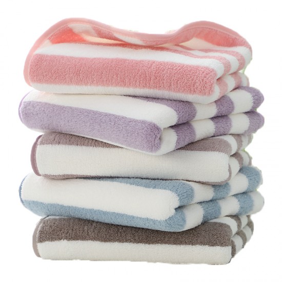 Manufacturer wholesale warp-knitted, high-density coral fleece towels for face towels with logos, available as gifts for foreign trade.