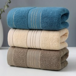 Cotton bath towel manufacturer wholesale, thickened cotton towels, embroidered logos.
