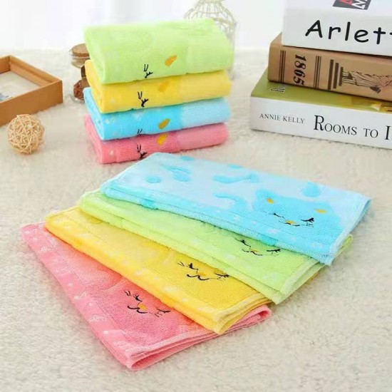 Children's towels Towel direct sales, bamboo fiber children's face towels, wholesale supermarket daily necessities, kapok children's towels, manufacturers.