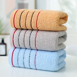 Wholesale pure cotton face towels for supermarkets, embroidered logos for gifts and promotional gifts, thickened cotton towels for custom-made gifts.